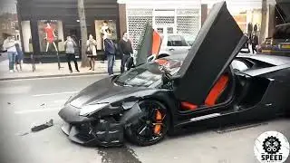 Lamborghini Aventador Crash - Moment of Impact