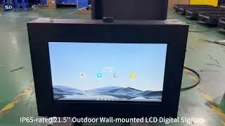 IP65 rated 21 5'' Outdoor Wall mounted LCD Digital Signage
