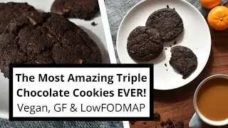 IBS Friendly Triple Chocolate Cookies! Vegan, GF AND LowFODMAP!