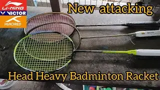 Badminton Racket attacking defence  Head Heavy balance Badminton Racket top 3 attacking Racket, 