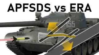 APFSDS vs ERA | M1IP ABRAMS vs T-62 + Explosive Reactive Armour | M833 Armour Penetration Simulation