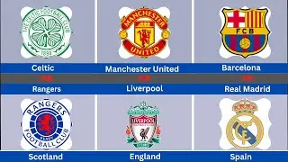 Greatest Football DERBIES of Countries 🔥 Barcelona VS Real Madrid Liverpool VS Manchester United
