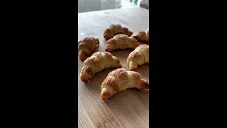 MINI NUTELLA CROISSANTS: easy and delicious 😍 #shorts