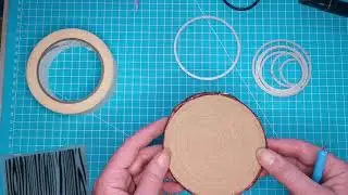 Papier basteln Baumscheibe #diy#papier#art