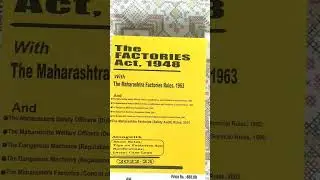 Brand New Edition Labour Law Books Came Out Yesterday | Bare Acts Book