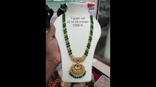 Real Gold Look 😍 | 1 Gram Gold Jewellery Collection#necklace #goldaccessories #thisismadhavi