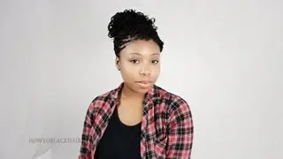 3 Micro Braid Hairstyles For African American Hair Zillion Braids Updos Tutorial Part 7