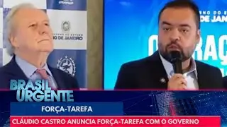 Cl&aacute;udio Castro anuncia for&ccedil;a-tarefa com o Governo Federal ap&oacute;s megaopera&ccedil;&atilde;o | Brasil Urgente