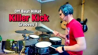 Off Beat Hi Hat Killer Kick Grooves 1 | Drum Course Overview (full course available now!)