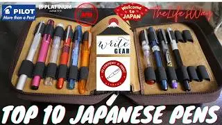 My Top 10 Fountain Pens from Japanese Brands
