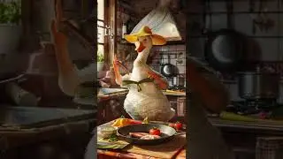 ASMR Cooking with a Quirky Duck Chef! 🦆