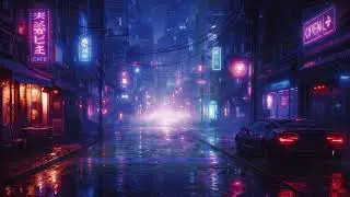 it&rsquo;s late in the city 🌃 calm futuristic ambience