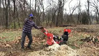 WoodChipper takes a Tree down DR Power Pro30