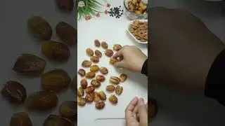 Chocolate Dates Recipe |Stuffed Dates for Almond |By#CookingCamp #viral#ramadanspecialrecipe#shorts