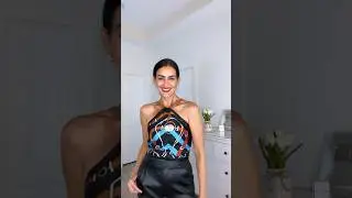 DIY Elegant top with a scarf | #diy #fashion #fashiontips #ootd #scarf #shortsvideo