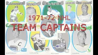 1971-72 NHL: Team Captains