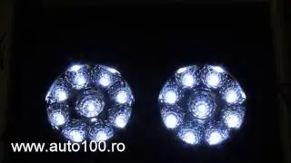 lumini de zi rotunde cu 9 leduri