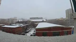 The entire process of a snow #timelapse #nature 