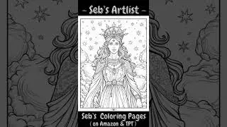 Goddesses of Mythology Coloring Book: Fantasy Coloring Pages with Norse, Greek, and Celtic Deities.