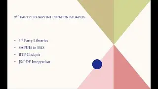 Integrating 3rd Party Libraries in SAPUI5 From Scratch | JS/PDF | Step by Step Guide