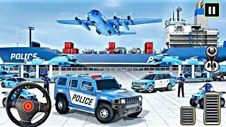 US Police Car Parking & Transport 🚓 | Realistic Police Driving & Parking Simulator Gameplay
