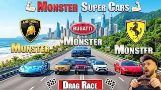 Powerful Indian Suvs Vs Monster Super Cars Highway Drag Race GTA 5