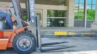 Diesel forklift with fully enclosed cab. #customized #forklift #dieselforklift