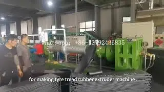 Motorcycle Tire Tread Extruder  Machines Tyre Tread Rubber Production Line