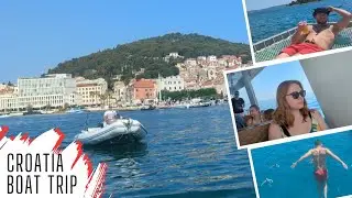 Croatia Boat Trip Adventure | Snorkeling, Top Deck Jumps & Beach Bar Vibes 🇭🇷☀️