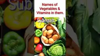 Names of Vegetables and Vitamins in them. #vegetablenames #vitamins #healthnaturalfoods #vegetables