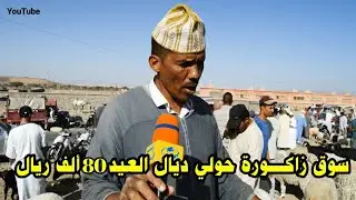 اليوم من سوق زاكورة مع ثمن حولي عيد الأضحى بتاريخ 14 يونيو 2023 شاهد أغلى حوالي بزاكورة 80 ألف ريال