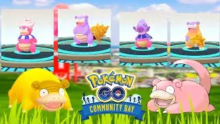 One Pokemon four transformation | Slowpoke March Community Day
