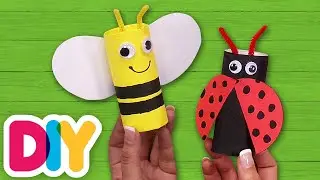 BUMBLEBEE and LADYBUG Paper Roll Craft | Fast-n-Easy | DIY Labs