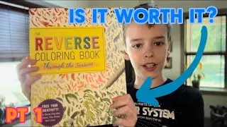 Trying out the reverse coloring book by Kendra Norton!!!￼￼ pt 1