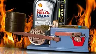 Nanol power+T + Shell Helix Ultra Professional AG 5W30 Test dodatk&oacute;w do oleju 100&deg;C Piotr Tester