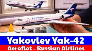 Yakovlev Yak-42 Model Making ✈️🇷🇺 | Russian Aeroflot Airline | #russia