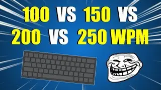 WHAT 100 VS 150 VS 200 VS 250 WPM LOOKS LIKE