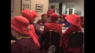 RED HAT SOCIETY High Tea at the Gina M Woodruff Gallery