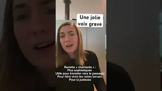Une jolie voix grave ! #chanter #coachvocal #techniquevocale #singer #vocalcoach