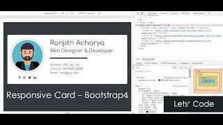 Responsive Card with Bootstrap 4 - Let's Code
