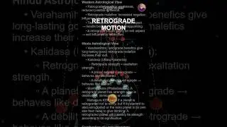 Retrograde of Planets  - TKP Ghopal #astrology  #astrologersindia