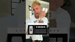 Jake Paul Bought a $7M Jacob & Co. Billionaire Ashoka Watch to fight Mike Tyson #shorts #jakepaul