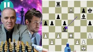 Chess game 8 , Magnus Carlsen vs Garry Kasparov 6