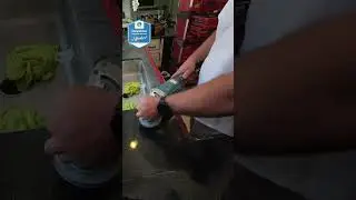 Polishing black granite