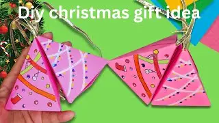 DIY Christmas Gift Idea 🎁 | Easy Paper Christmas Tree Craft | Handmade Christmas Decoration