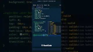 LOGIN FORM | HTML + CSS | RawAtCode