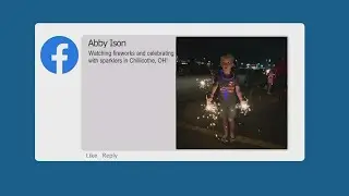 Mommy Moment: Showing off patriotic photos