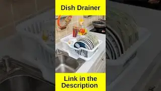 Dish Strainer Basket & Rack: Best Plastic Dish Drainer for Your Kitchen #shorts