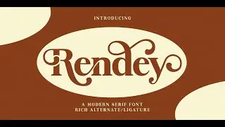Rendey: Elegant Serif Font with Modern Features and Multilingual Support