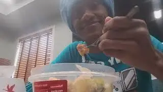 Eating lunch